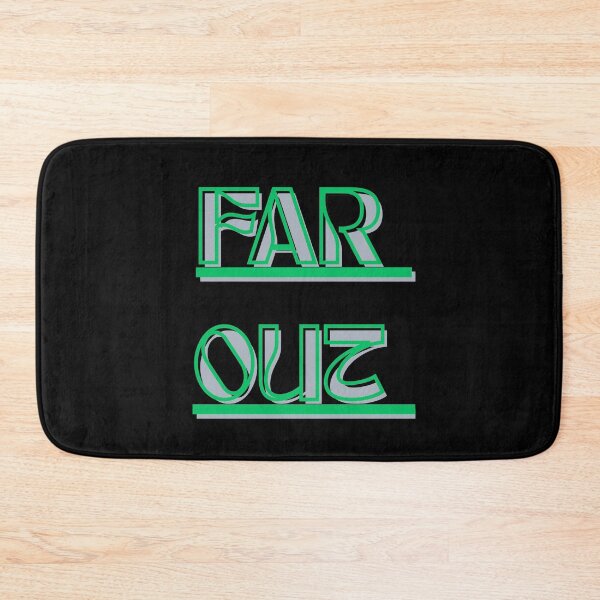 Item preview, far out retro 70s stripes wavy green typography designed and sold by stileepensieri.