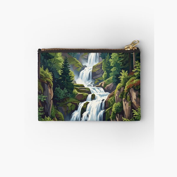 Artikelvorschau, Triberger Wasserfälle Deutschland Vintage Reiseposter – Schwarzwald Schwarzwald Kaskade entworfen und verkauft von Bomax121.