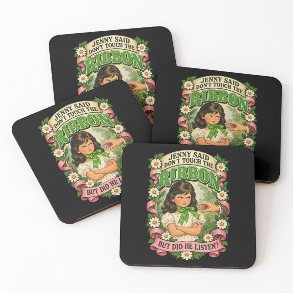 Item preview, Jenny Said Dont Touch The Ribbon Green Ribbon Horror Story Graphic designed and sold by Whirx.