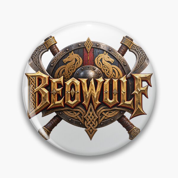 Item preview, Beowulf Axe and Shield Emblem designed and sold by Moviebuff91.
