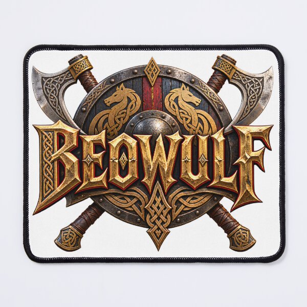 Item preview, Beowulf Axe and Shield Emblem designed and sold by Moviebuff91.