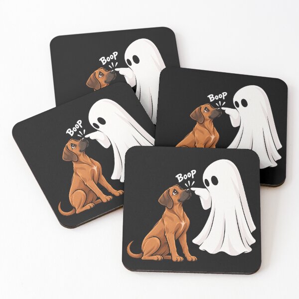 Item preview, Funny Ghost Rhodesian Ridgeback Dog Boop Halloween Design Mom Dad designed and sold by rafaeltto.