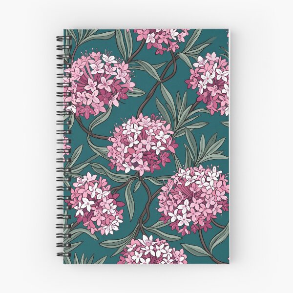 Item preview, Lilac Pom-Pom Wildflowers On Deep Teal Pattern designed and sold by Studio BC.