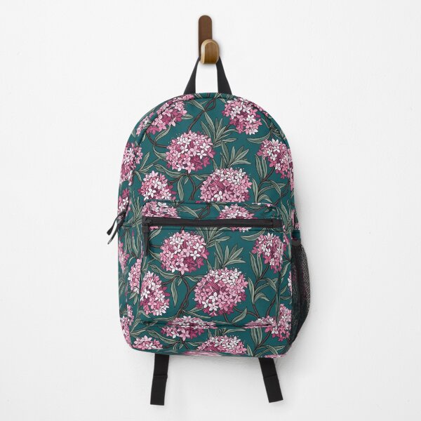 Item preview, Lilac Pom-Pom Wildflowers On Deep Teal Pattern designed and sold by Studio BC.