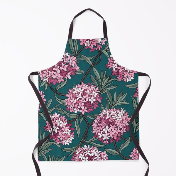 Item preview, Lilac Pom-Pom Wildflowers On Deep Teal Pattern designed and sold by Studio BC.