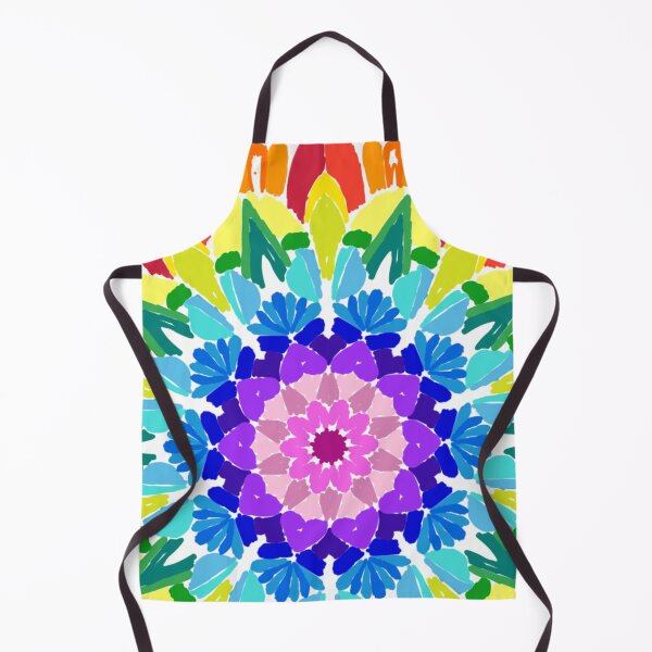 Item preview, Kaleidoscope Rainbow Lineless Geometric Mandala designed and sold by FioreDiCiliegio.