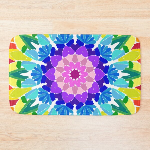 Item preview, Kaleidoscope Rainbow Lineless Geometric Mandala designed and sold by FioreDiCiliegio.