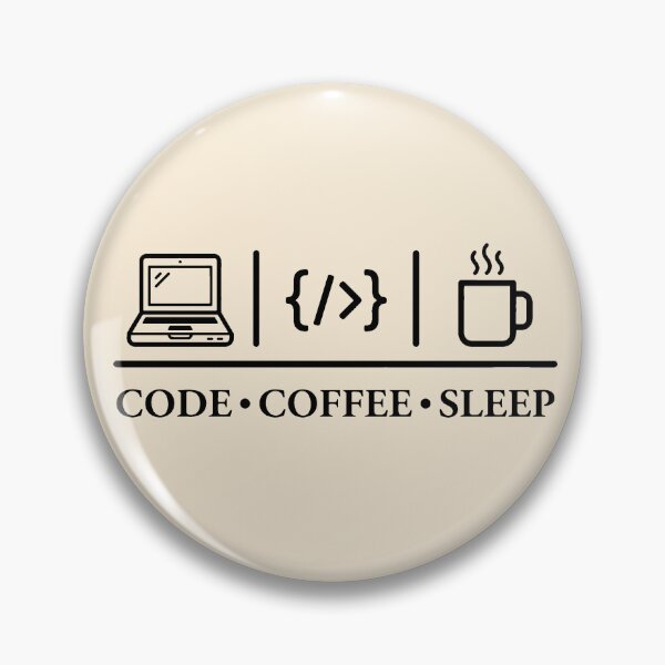Item preview, Funny Programmer Code Coffee Sleep Retro Tech Shirt Gift Design designed and sold by Dantin.