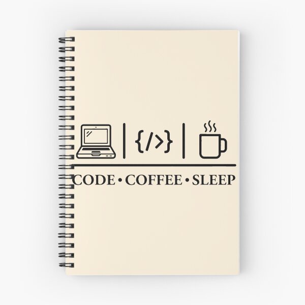 Item preview, Funny Programmer Code Coffee Sleep Retro Tech Shirt Gift Design designed and sold by Dantin.