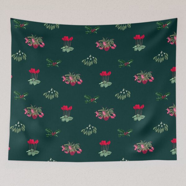 Item preview, Christmas plants jade background designed and sold by PaulaJKnight .
