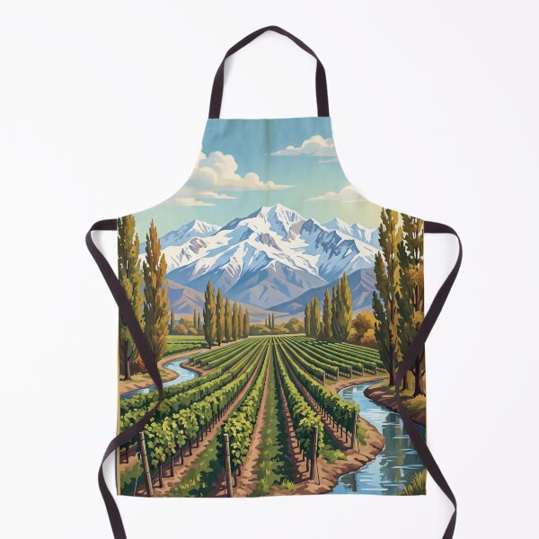 Item preview, Mendoza Argentina - Póster de viaje vintage - Viñedos de Malbec en los Andes, Aconcagua designed and sold by Bomax121.