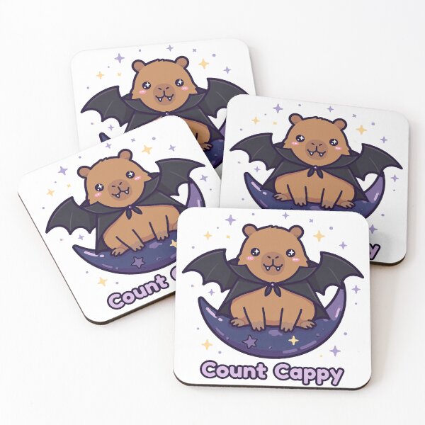 Item preview, Count Cappy – Vampire Capybara on the Moon designed and sold by Radevv.