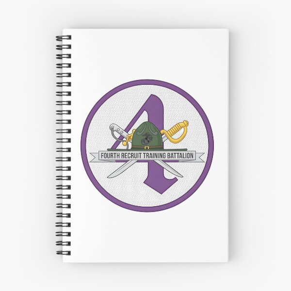 Item preview, USMC Fourth Recruit Training Battalion MCRD Parris Island Emblem designed and sold by CharlieDesings.