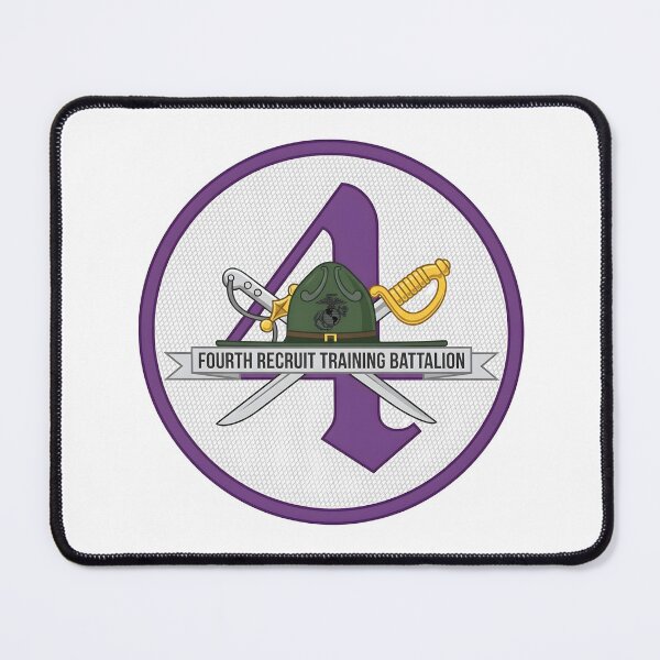 Item preview, USMC Fourth Recruit Training Battalion MCRD Parris Island Emblem designed and sold by CharlieDesings.