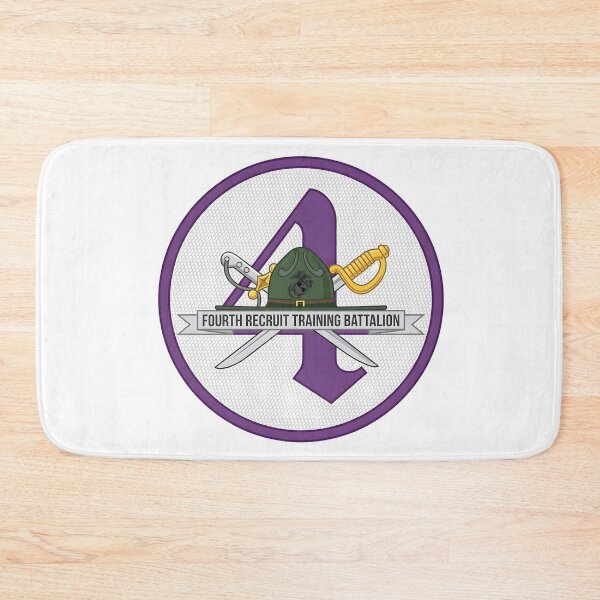 Item preview, USMC Fourth Recruit Training Battalion MCRD Parris Island Emblem designed and sold by CharlieDesings.