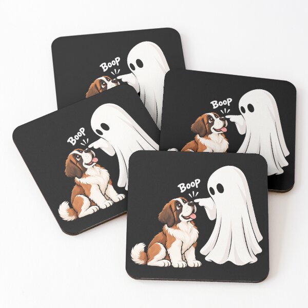 Item preview, Funny Ghost Saint Bernard Dog Boop Halloween Design Mom Dad designed and sold by rafaeltto.