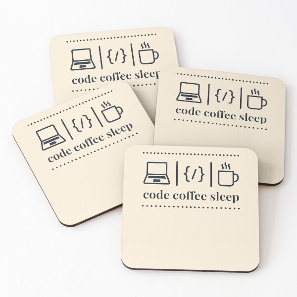 Item preview, Stealth Dark Code Coffee Sleep Programmer Laptop Sticker Gift Design designed and sold by Dantin.