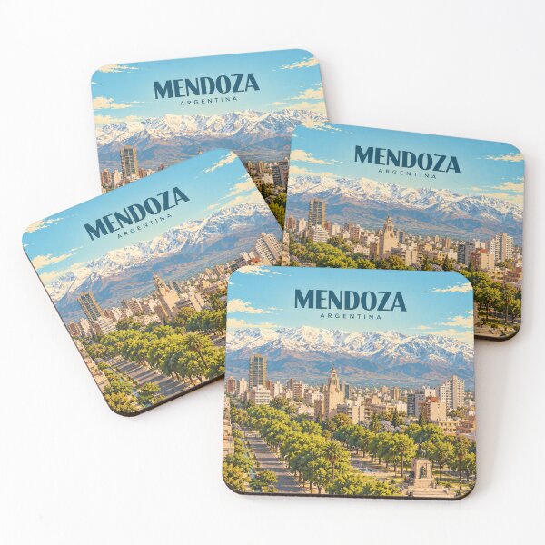 Item preview, Mendoza Vintage Argentine Travel City Art designed and sold by MichaeIRellov.