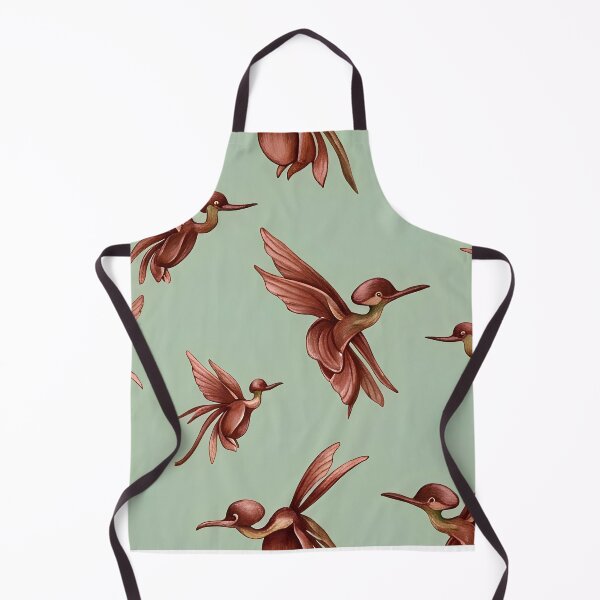 Item preview, Vintage Russet Flying Honeyeaters On Moss Pattern designed and sold by Studio BC.