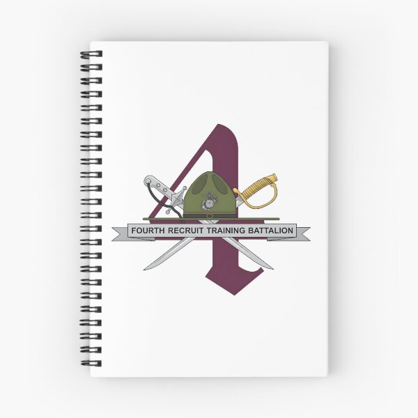 Item preview, USMC Fourth Recruit Training Battalion MCRD Parris Island Emblem designed and sold by CharlieDesings.