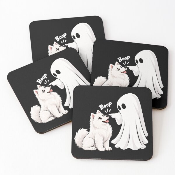 Item preview, Funny Ghost Samoyed Dog Boop Halloween Design Mom Dad designed and sold by rafaeltto.