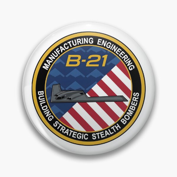 Item preview, B-21 Raider Manufacturing Engineering Strategic Stealth Bomber Patch Emblem designed and sold by CharlieDesings.