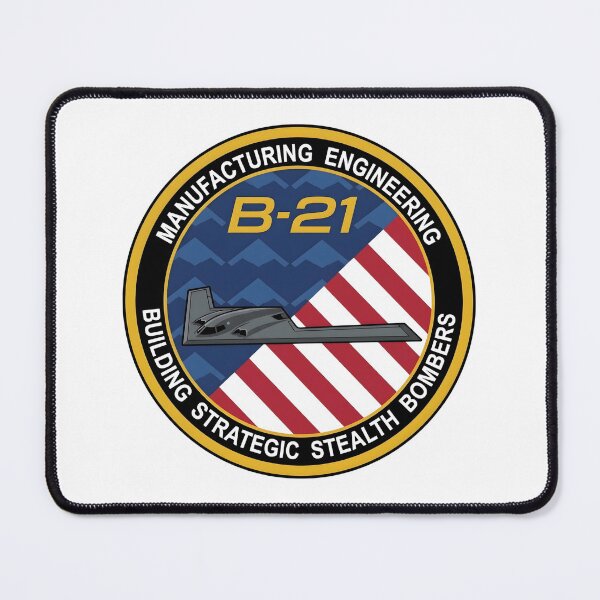 Item preview, B-21 Raider Manufacturing Engineering Strategic Stealth Bomber Patch Emblem designed and sold by CharlieDesings.