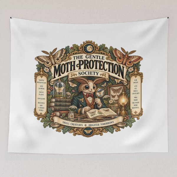 Item preview, The Gentle Moth Protection Society designed and sold by GorinART.