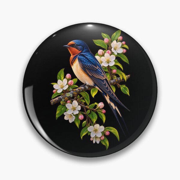 Item preview, Swallow Among Spring Blossoms designed and sold by RockitBaby.