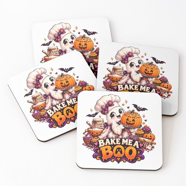 Item preview, Bake Me a Boo Halloween Design, Cute Ghost Baker, Pumpkin Dessert, Funny Halloween Baking designed and sold by Pixanova.