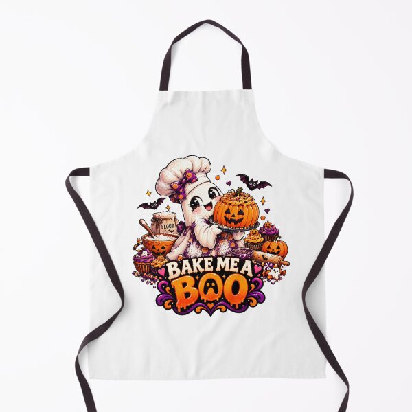 Item preview, Bake Me a Boo Halloween Design, Cute Ghost Baker, Pumpkin Dessert, Funny Halloween Baking designed and sold by Pixanova.
