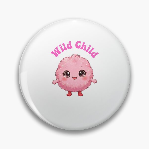 Item preview, Wild Child Pink Fluffy Monster - Kawaii Cute Aesthetic Design designed and sold by ChanCreation.