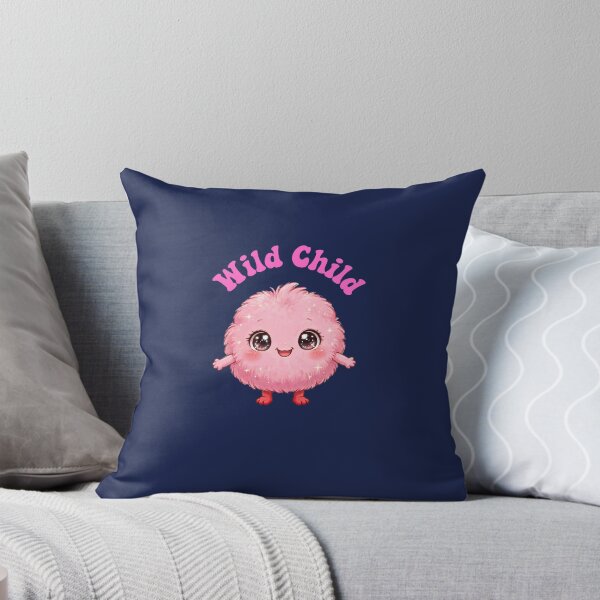 Item preview, Wild Child Pink Fluffy Monster - Kawaii Cute Aesthetic Design designed and sold by ChanCreation.