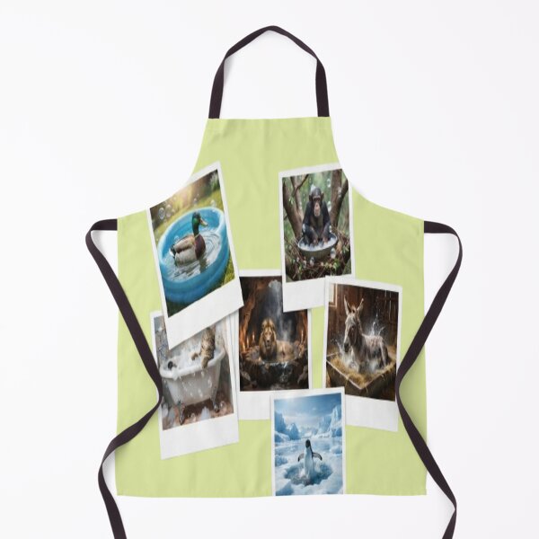 Item preview, Wild Animals Bathing Funny Bath Collection designed and sold by AfresStudio.