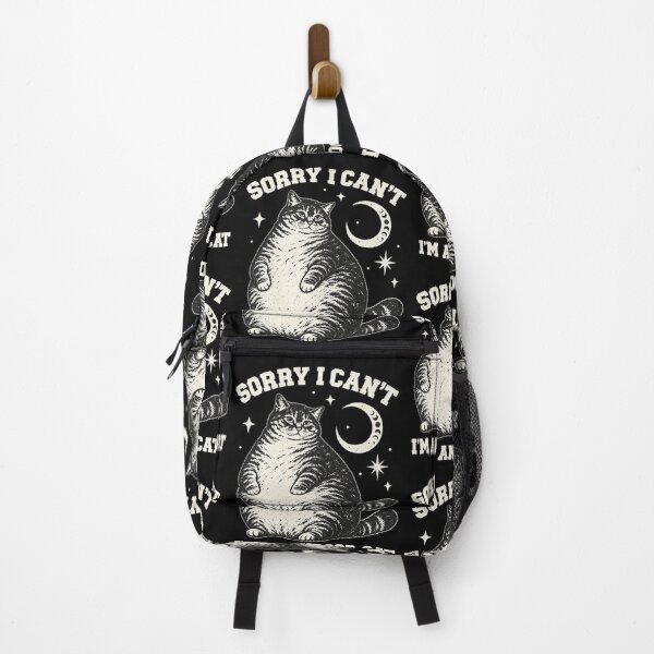 Item preview, Sorry I Cant Im An Indoor Cat Funny Introvert Fat Tabby Graphic designed and sold by gamoreRony.