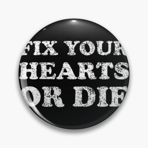 Item preview, Fix Your Hearts or Die Vintage Retro Inspirational Design designed and sold by waliber.