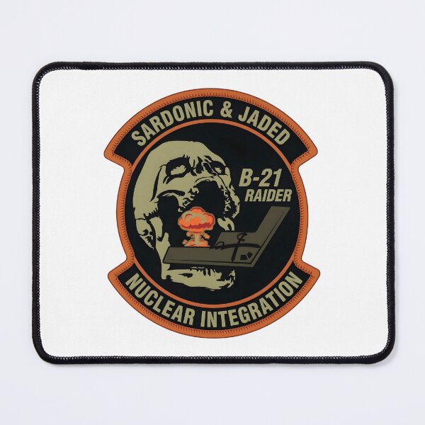 Item preview, USAF B-21 Raider Nuclear Integration Sardonic & Jaded Patch Emblem designed and sold by CharlieDesings.
