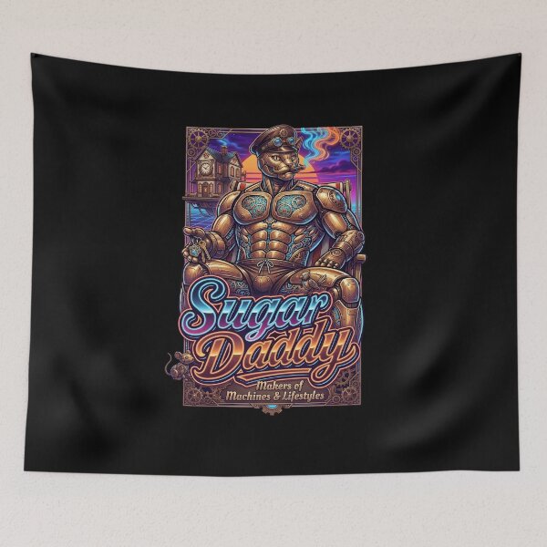 Item preview, Sugar Daddy Steampunk Cat Robot Makers Of Machines Lifestyles designed and sold by Retro Whiskers.