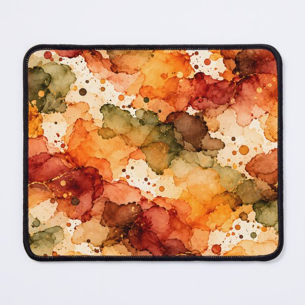Item preview, Autumn Watercolor Ink Blot Pattern designed and sold by blankTeeShirt.