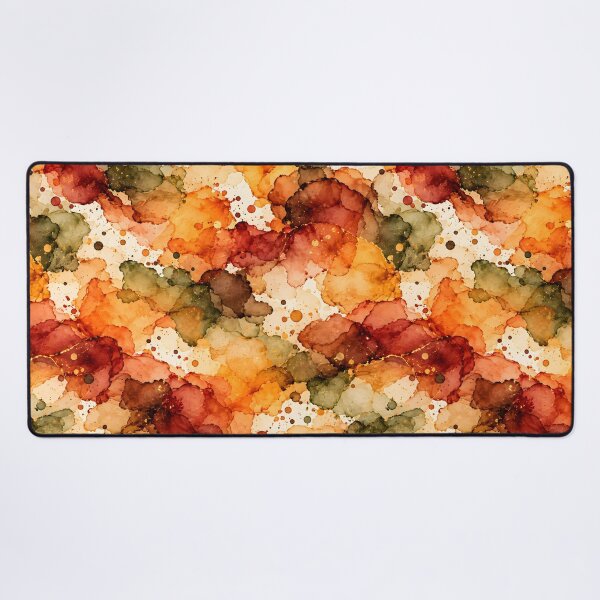 Item preview, Autumn Watercolor Ink Blot Pattern designed and sold by blankTeeShirt.