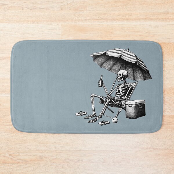 Item preview, Skeleton Under Beach Umbrella With Drink designed and sold by Lady-K-.