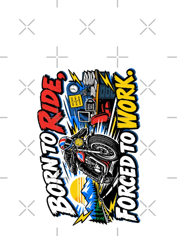 Thumbnail 4 of 4, Samsung Galaxy Phone Case, Born To Ride Forced To Work designed and sold by RAS-77.