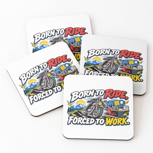 Item preview, Born To Ride Forced To Work  designed and sold by RAS-77.
