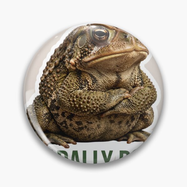 Item preview, Toadally Done — Funny Grumpy Toad Sticker designed and sold by SniffGiggle.