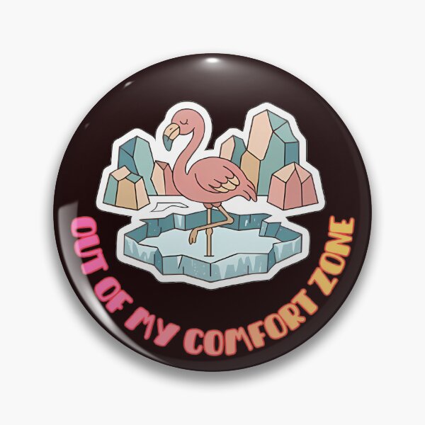 Item preview, Out of My Comfort Zone Flamingo designed and sold by ZeroContextArt.