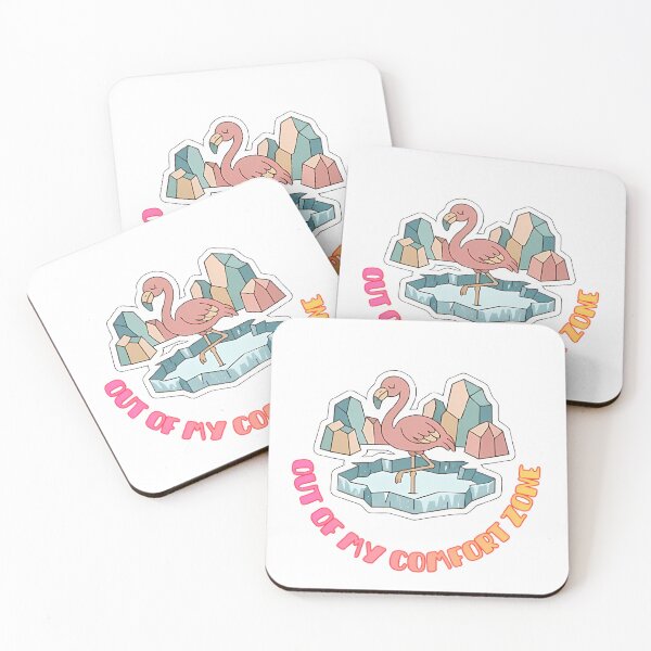 Item preview, Out of My Comfort Zone Flamingo designed and sold by ZeroContextArt.