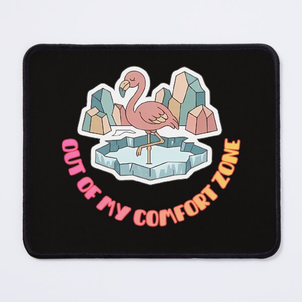 Item preview, Out of My Comfort Zone Flamingo designed and sold by ZeroContextArt.