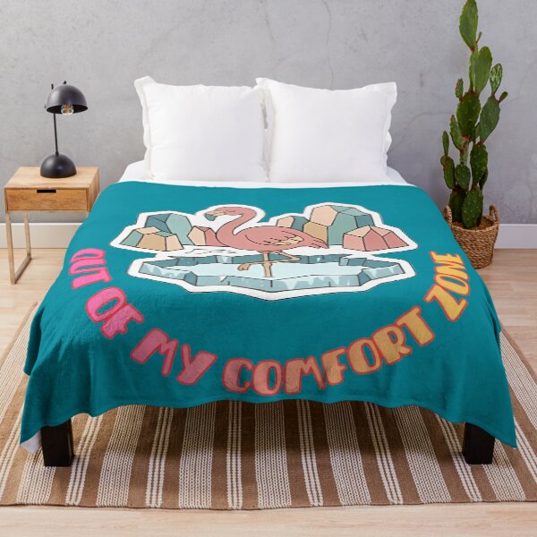 Item preview, Out of My Comfort Zone Flamingo designed and sold by ZeroContextArt.