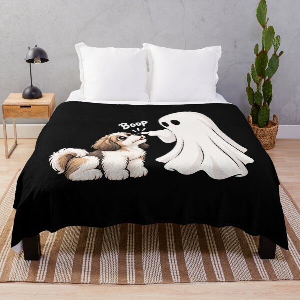 Item preview, Funny Ghost Shih Tzu Dog Boop Halloween Design Mom Dad designed and sold by rafaeltto.
