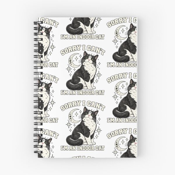 Item preview, Sorry I Cant Im An Indoor Cat Funny Introvert Tuxedo Cat Graphic designed and sold by gamoreRony.